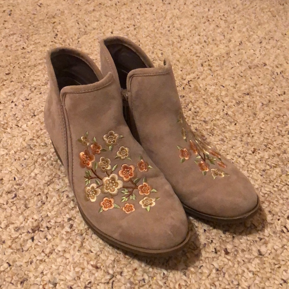 Suede booties